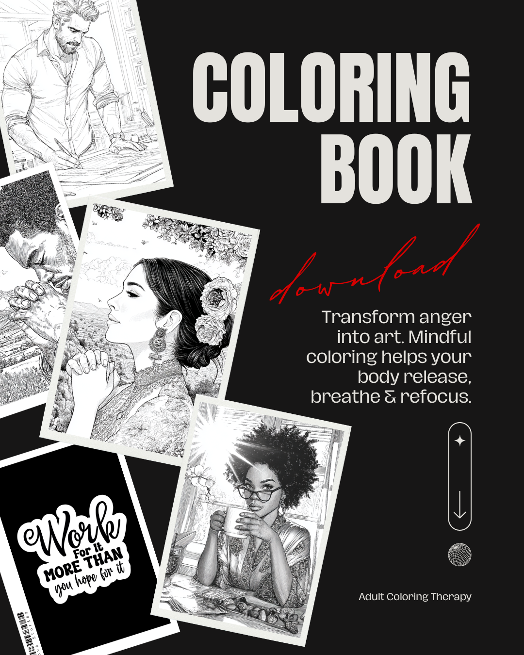 AMERICA WOKE AF Adult Coloring Book | Stress Relief & Activism - Digital Download