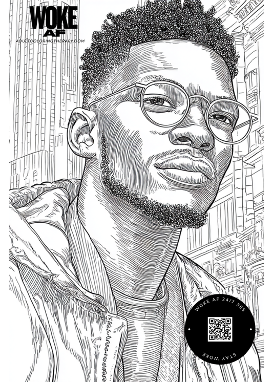 WOKE AF: Power and Purpose – Digital Coloring Page