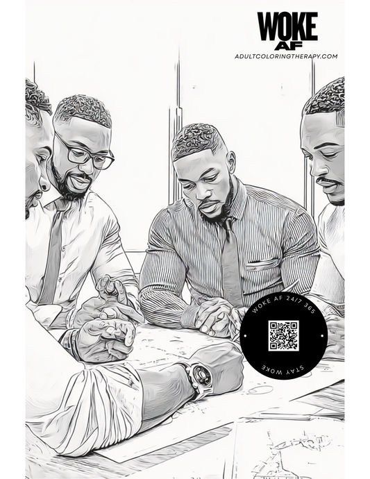 WOKE AF Collective Agency Coloring Page