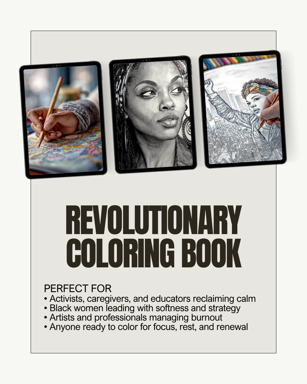 Changemaker Self-care - Digital Download: AMERICA WOKE AF Adult Coloring Book